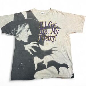 Vintage 90s Wizard Of Oz Wicked Witch All Over Print T-Shirt  AOP X
